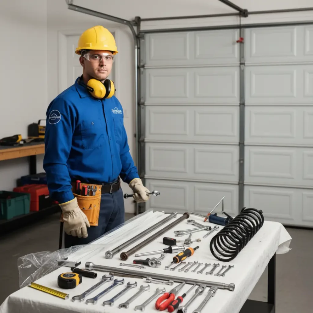 Garage Door Tools and technician