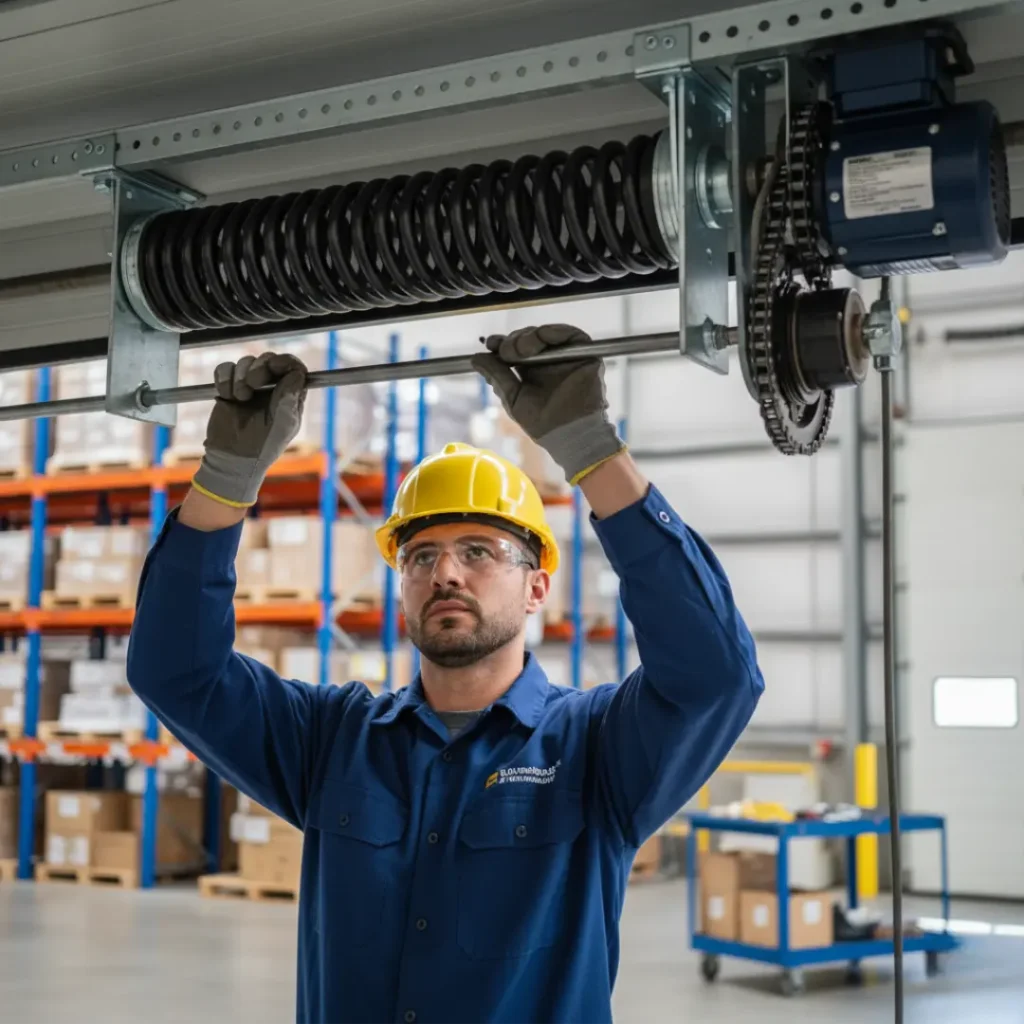 Technician Repairing Commercial Gear