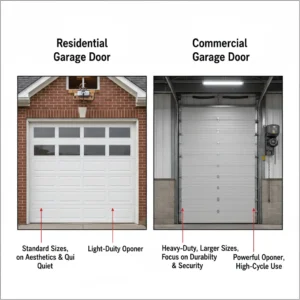 Residential vs Commercial Garage Doors: Key Differences