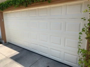 Garage door installation completed with a modern design.