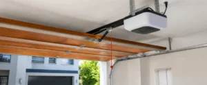 Garage door opener mechanism installation view