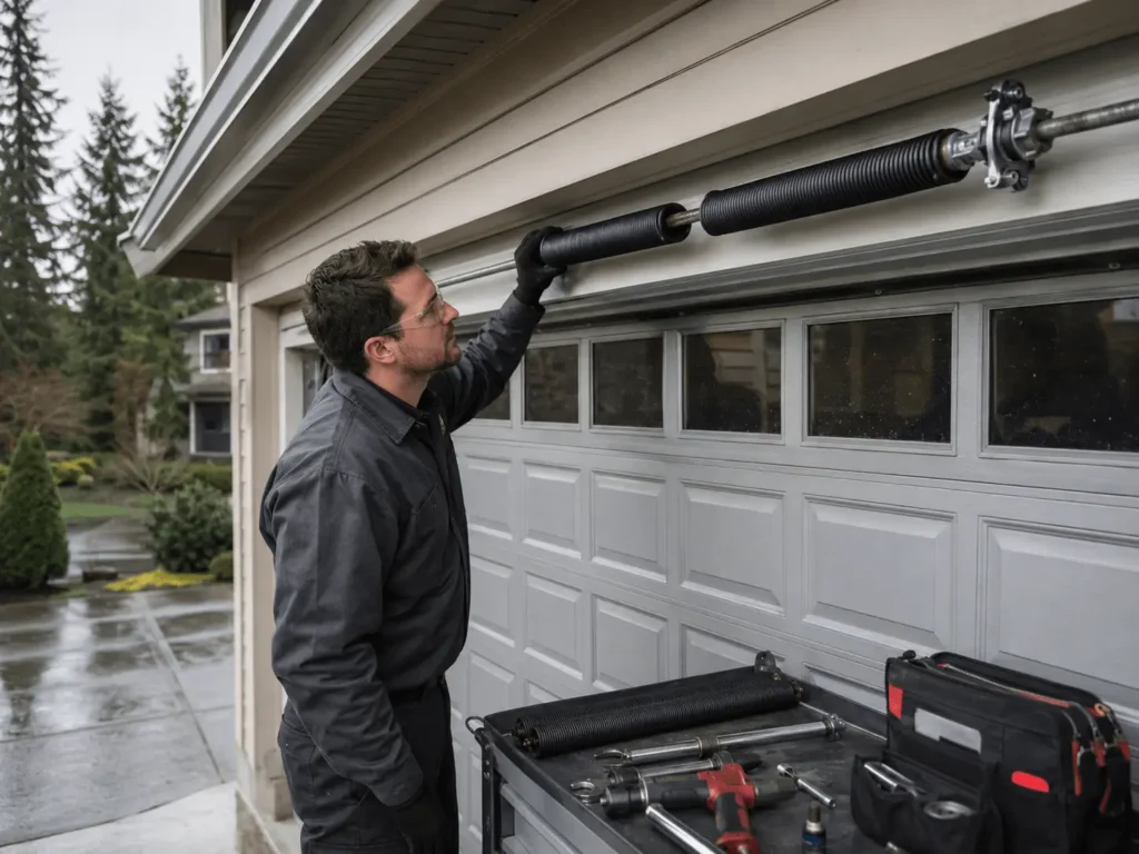 Professional broken torsion spring inspection and replacement